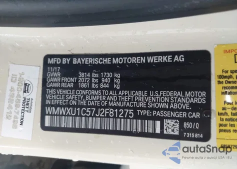 2018 Mini Hardtop Cooper из США, поврежденный, VIN WMWXU1C57J2F81275